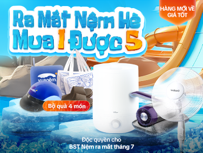 Sắm nệm giá hời nhận ngay gối mới