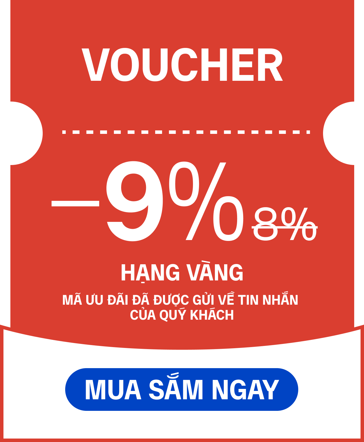 Voucher -9% hạng vàng