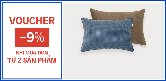 Voucher -9% khi mua đơn từ 2 sản phẩm