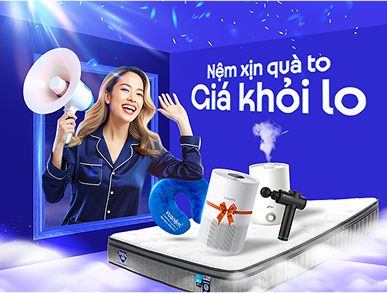 Sắm nệm giá hời nhận ngay gối mới