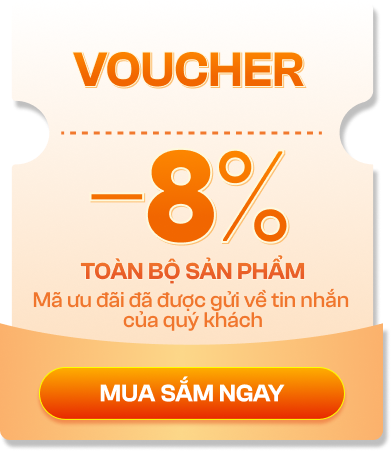 Voucher -8% toàn bộ sản phẩm