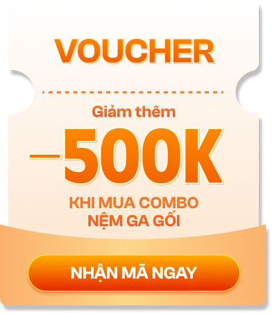 Giảm thêm -500K khi mua combo nệm ga gối