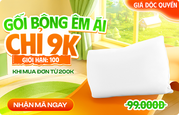 Gối bông êm ái chỉ 9K