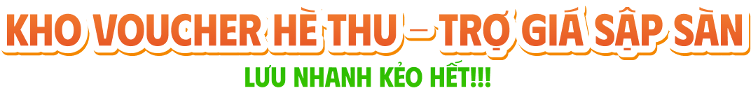 Kho voucher hè thu - Trợ giá sập sàn