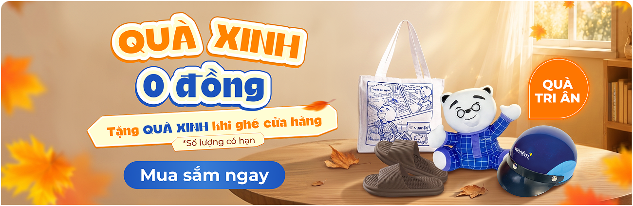 Quà xinh 0 đồng - Tặng quà xinh khi ghé cửa hàng
