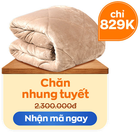 Chăn nhung tuyết chỉ 829K