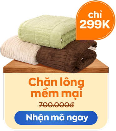 Chăn lông mềm mại chỉ 299K