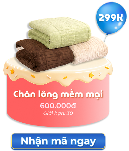Chăn lông mềm mại từ 629K