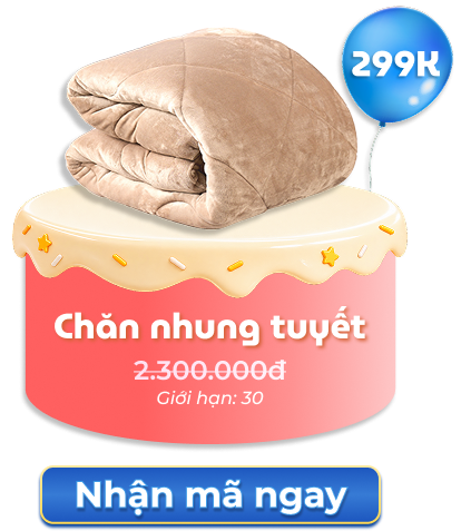 Chăn nhung tuyết từ 829K