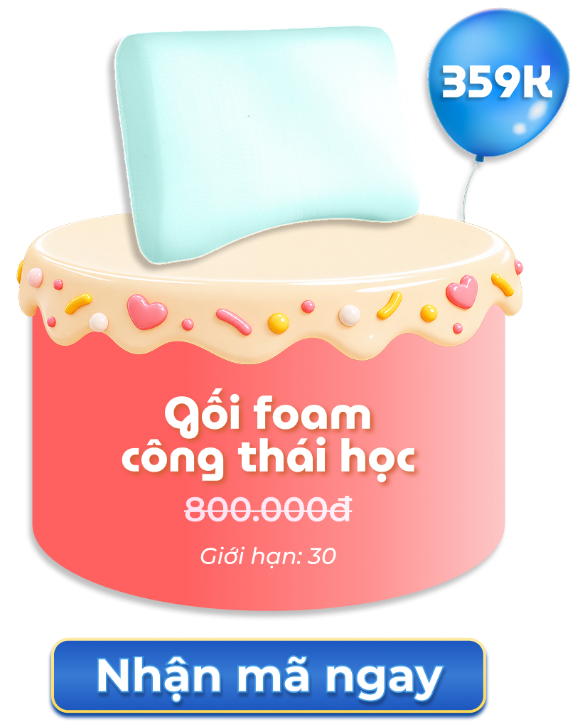 Gối foam công thái học 359K