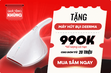 Tặng máy hút bụi Deerma