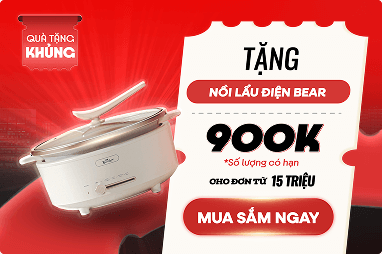 Tặng nồi lẩu điện Bear