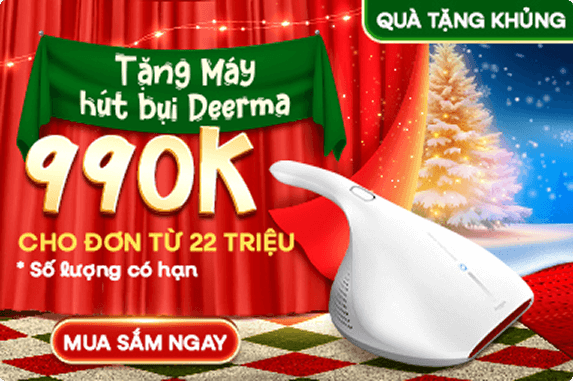 Tặng máy hút bụi Deerma
