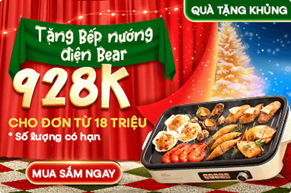 Tặng bếp nướng điện Deerma