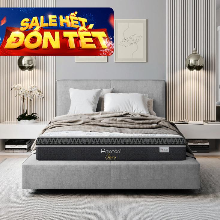 Nệm lò xo Amando Faro 5 vùng giảm đau lưng dày 35cm