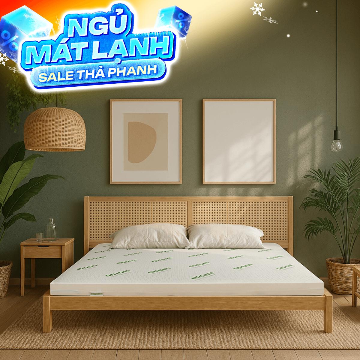 Nệm cao su thiên nhiên Gummi Classic thế hệ mới dày 5/10/15cm