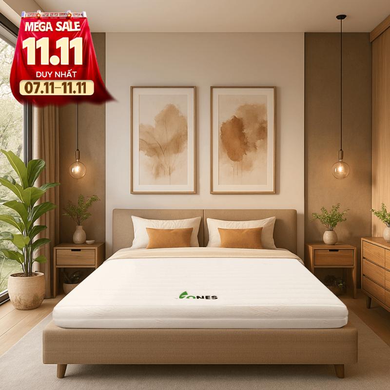 Nệm cao su Gummi 7zones nhập khẩu dày 12cm