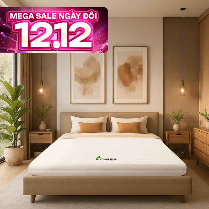 Nệm cao su Gummi 7zones nhập khẩu dày 12cm