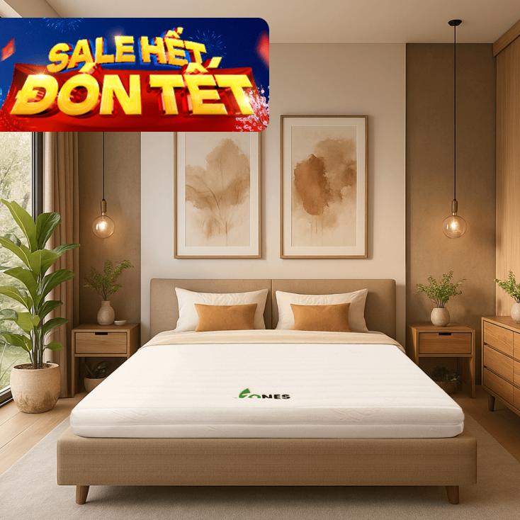 Nệm cao su Gummi 7zones nhập khẩu dày 12cm