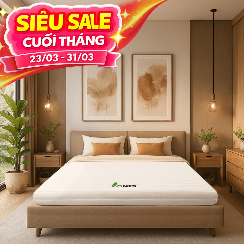 Nệm cao su Gummi 7zones nhập khẩu dày 12cm
