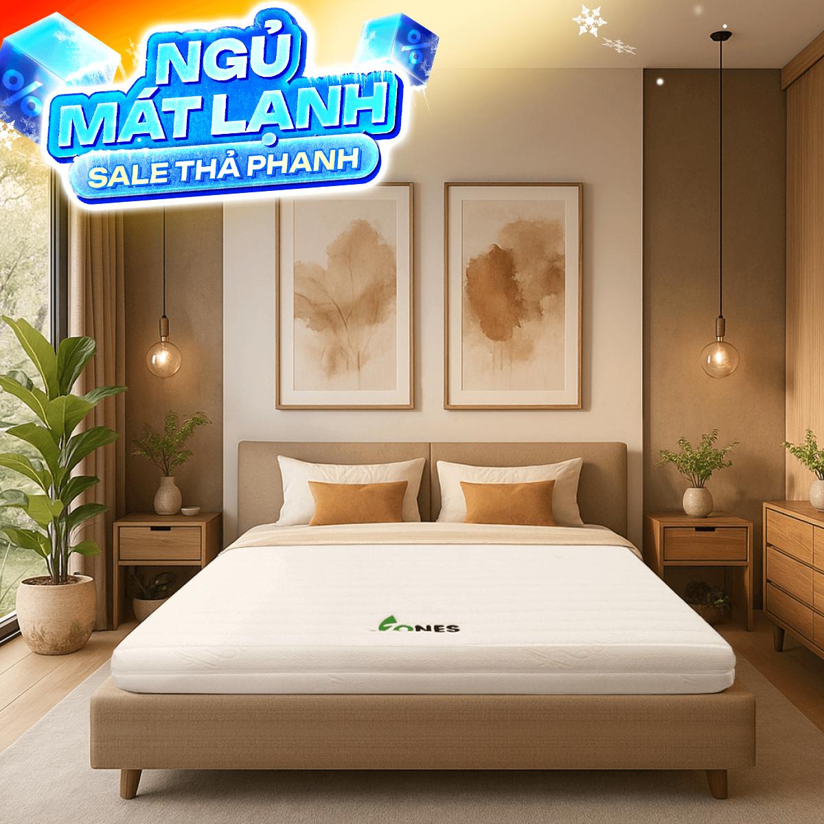 Nệm cao su Gummi 7zones nhập khẩu dày 12cm