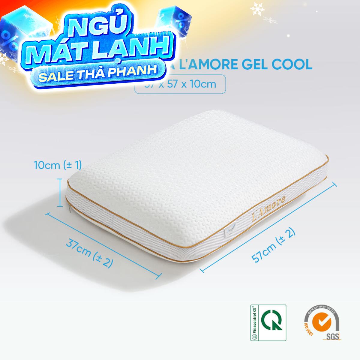 Gối memory foam Doona L'amore cool gel mát lạnh