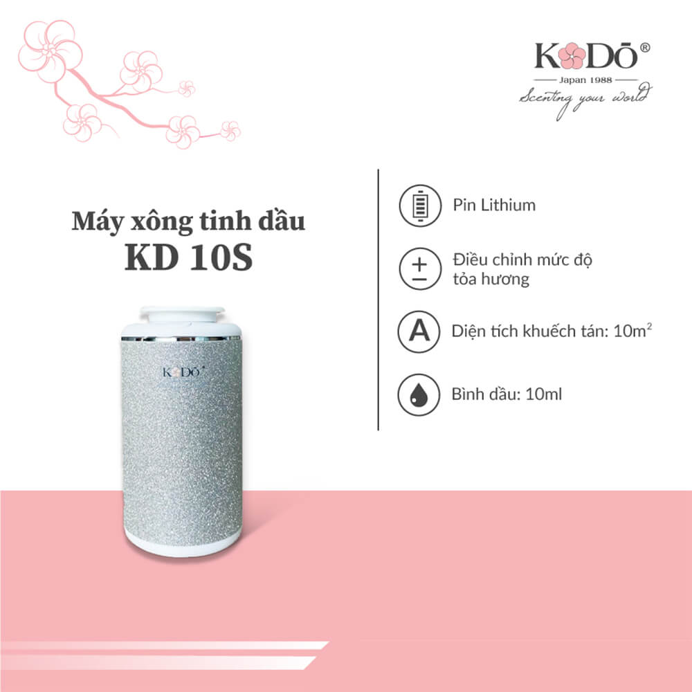 Máy khuếch tán tinh dầu Kodo - KD10 Silver