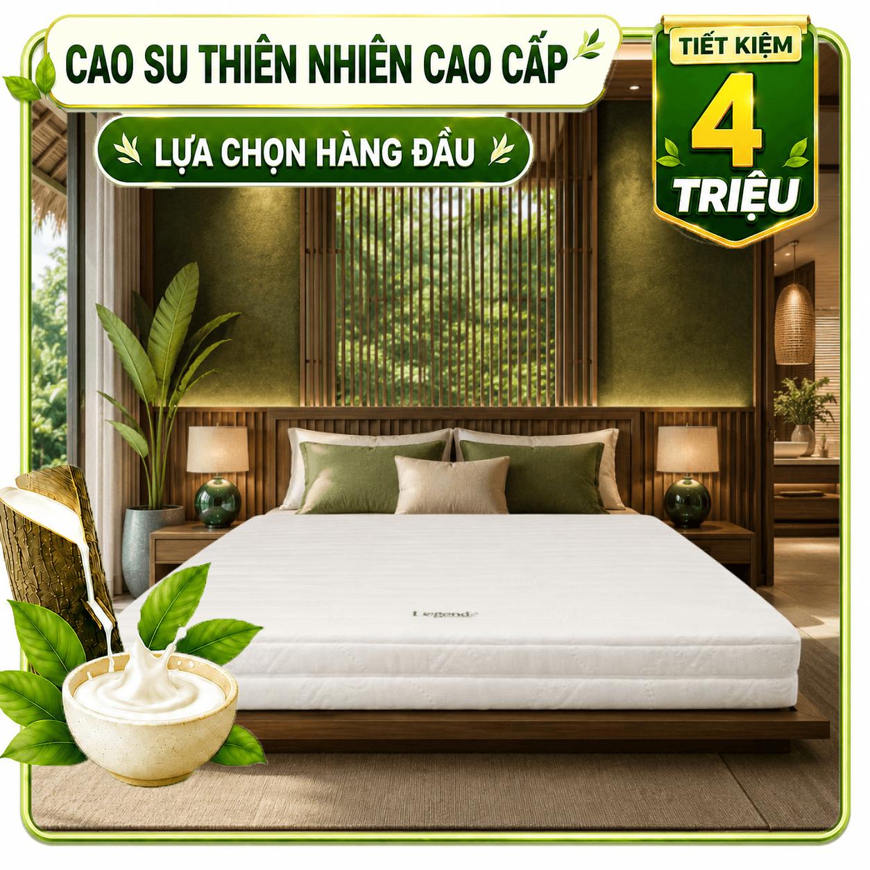 Nệm cao su cao cấp Gummi Legend nhập khẩu dày 20cm