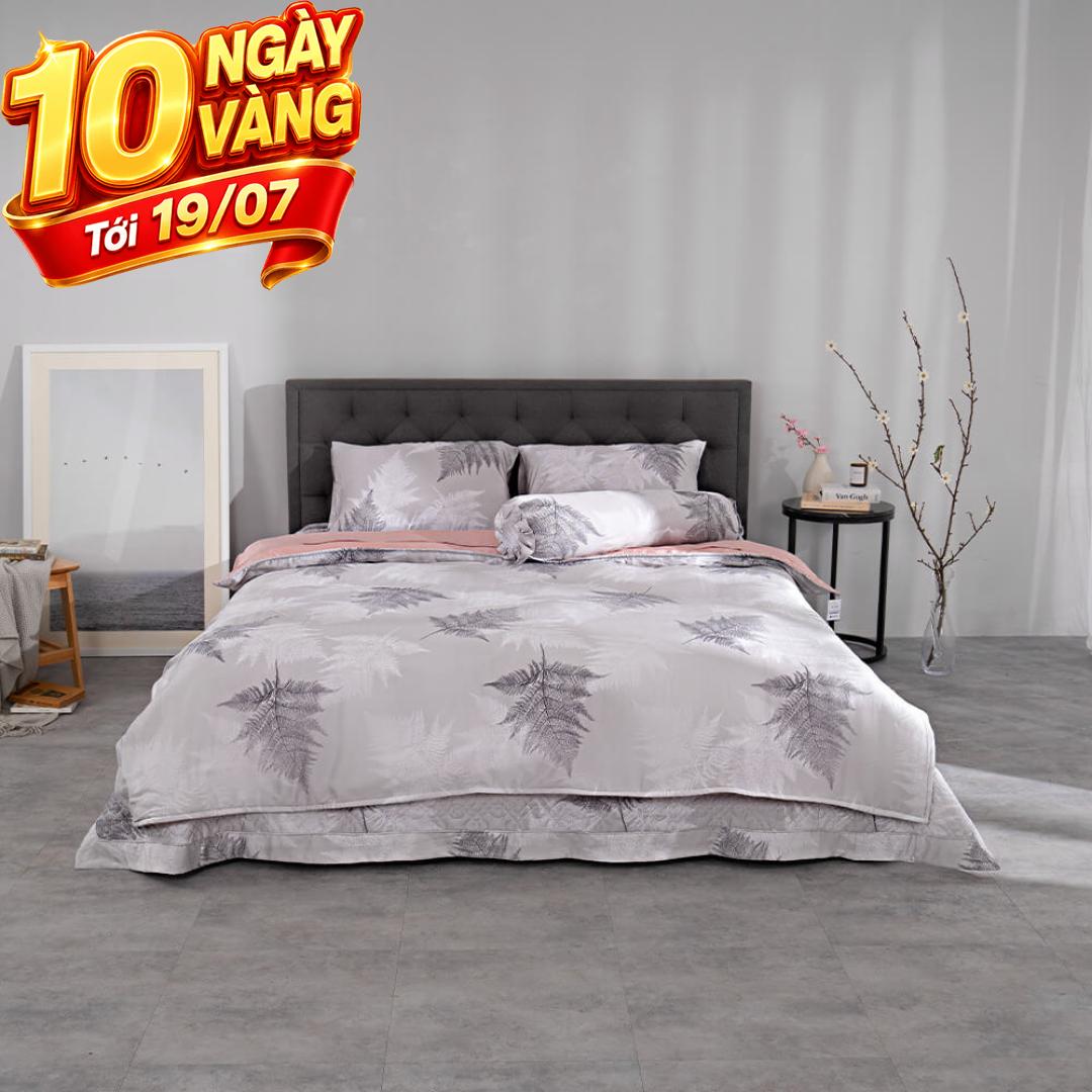 Bộ chăn ga phủ tencel Amando Confident TC63 5 chi tiết