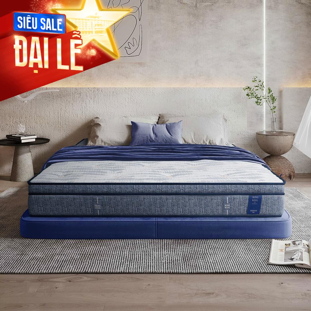 Nệm lò xo King Koil Serene Plus lông cừu gấp 3 nâng đỡ dày 27cm (Phiên bản giới hạn)