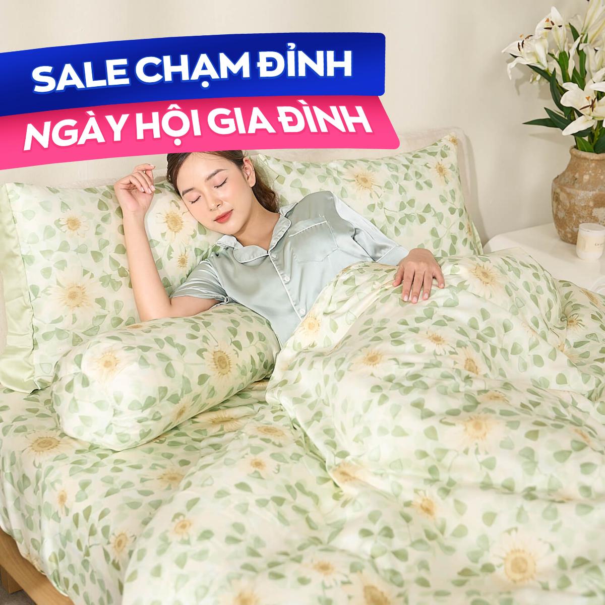 Bộ ga chun Lụa tencel cao cấp Amando Bliss 4 chi tiết mã TC001