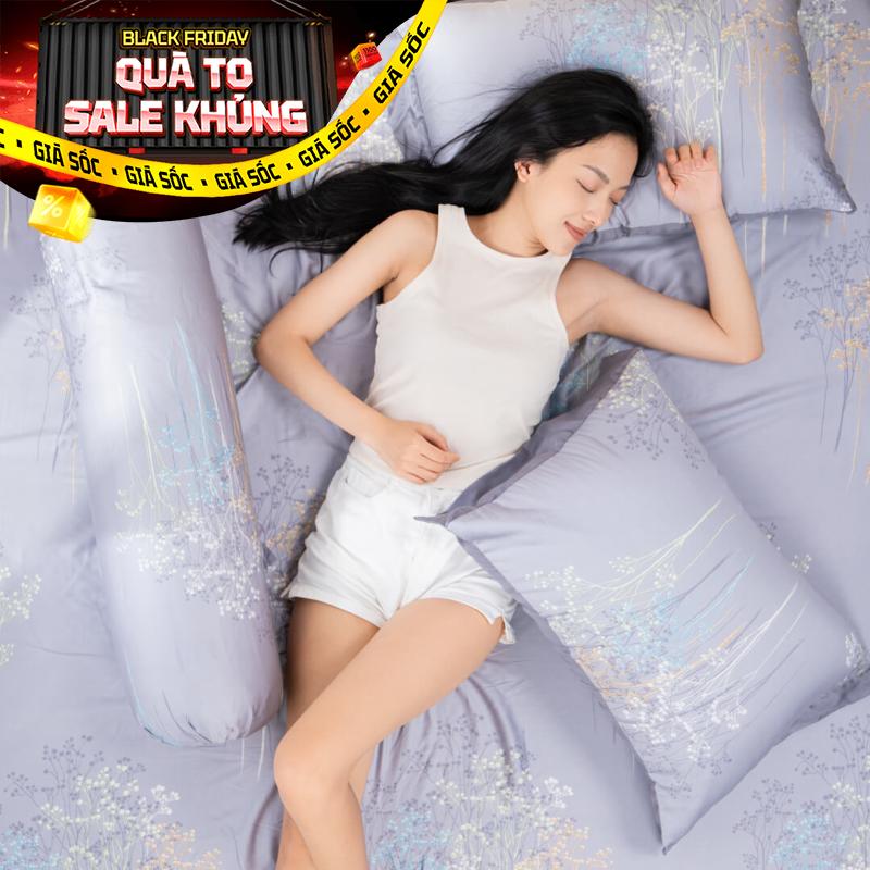 Bộ ga chun Lụa tencel cao cấp Amando Bliss 4 chi tiết mã TC003