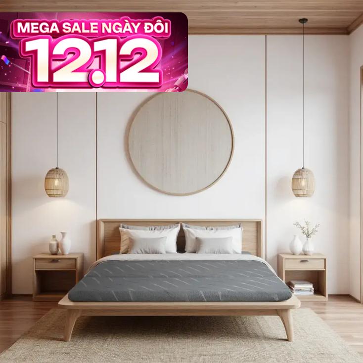 Nệm foam Goodnight Core (Akita) gấp 3 dày 8cm