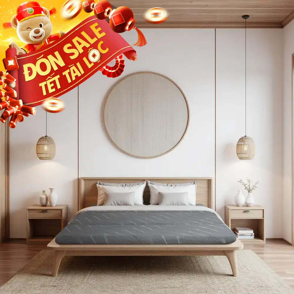 Nệm foam Goodnight Core (Akita) gấp 3 dày 8cm