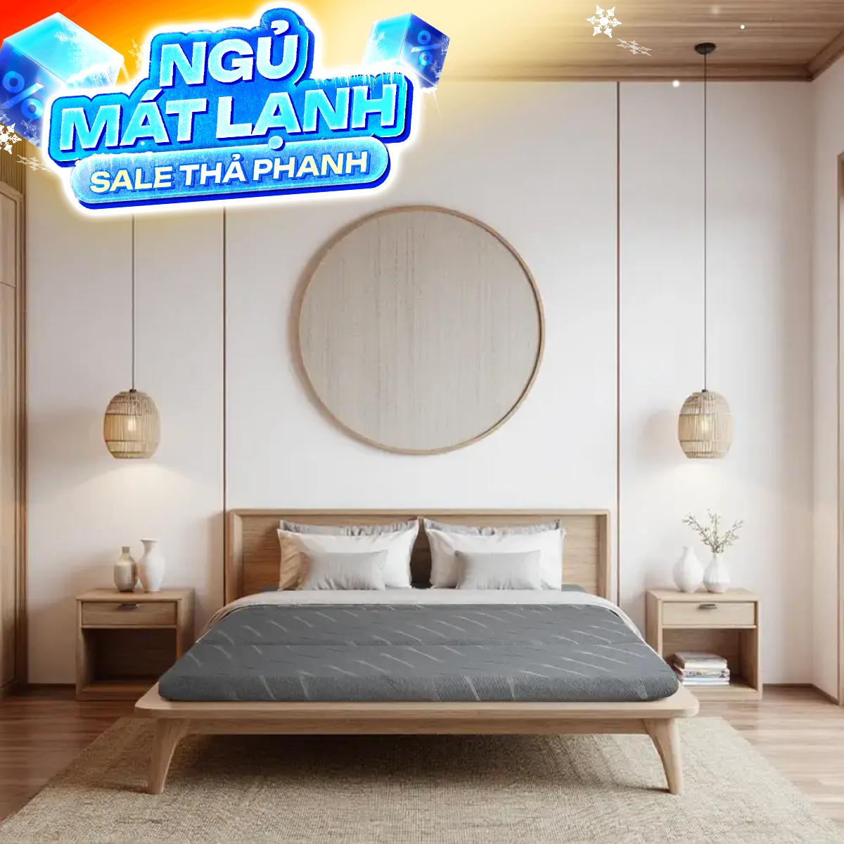 Nệm foam Goodnight Core (Akita) gấp 3 dày 8cm