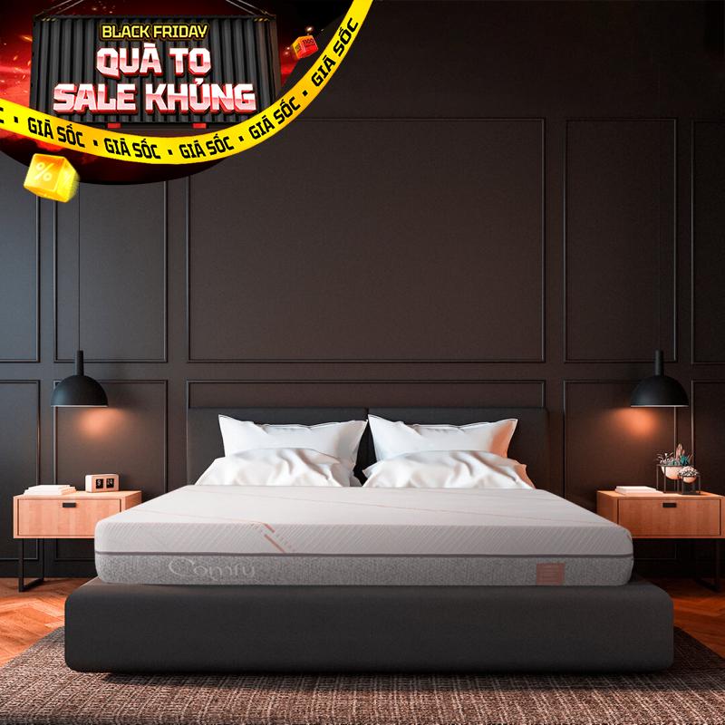 Nệm foam làm mát, kháng khuẩn nâng đỡ 5 vùng Comfy Lux 1.0