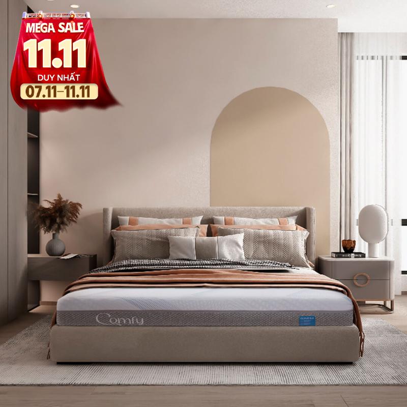 Nệm foam Comfy Cloud 3.0 cân bằng trọng lực dày 18cm