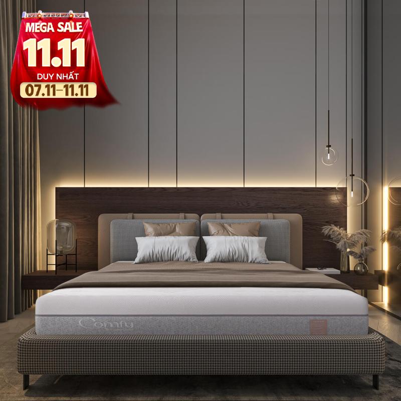 Nệm foam Comfy Lux 3.0 cao cấp tương thích toàn diện dày 25cm