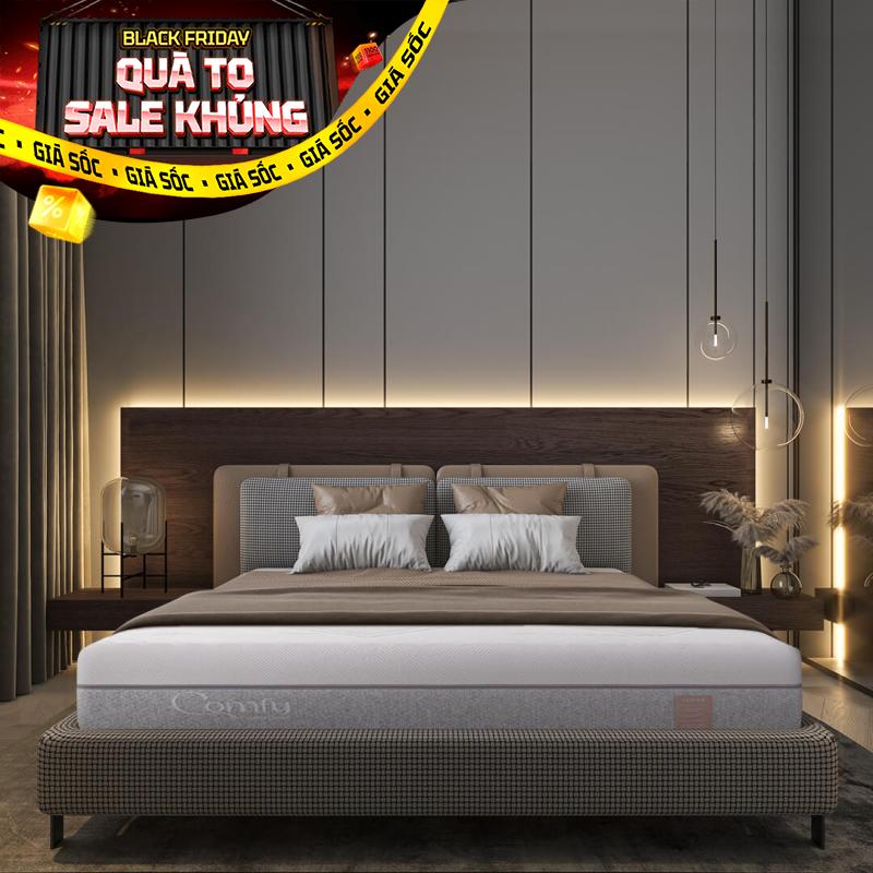 Nệm foam Comfy Lux 3.0 cao cấp tương thích toàn diện dày 25cm
