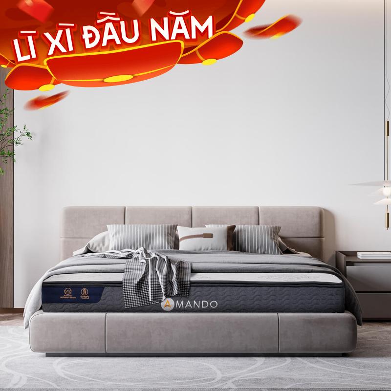 Nệm lò xo Amando Elite Original túi độc lập tiêu chuẩn khách sạn 5 sao dày 23cm