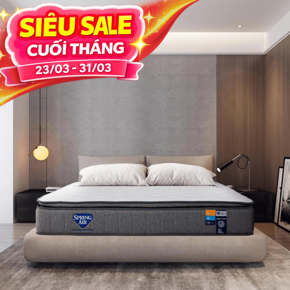 Nệm lò xo Spring Air Back Supporter Firm Plus nâng đỡ làm mát dày 26cm
