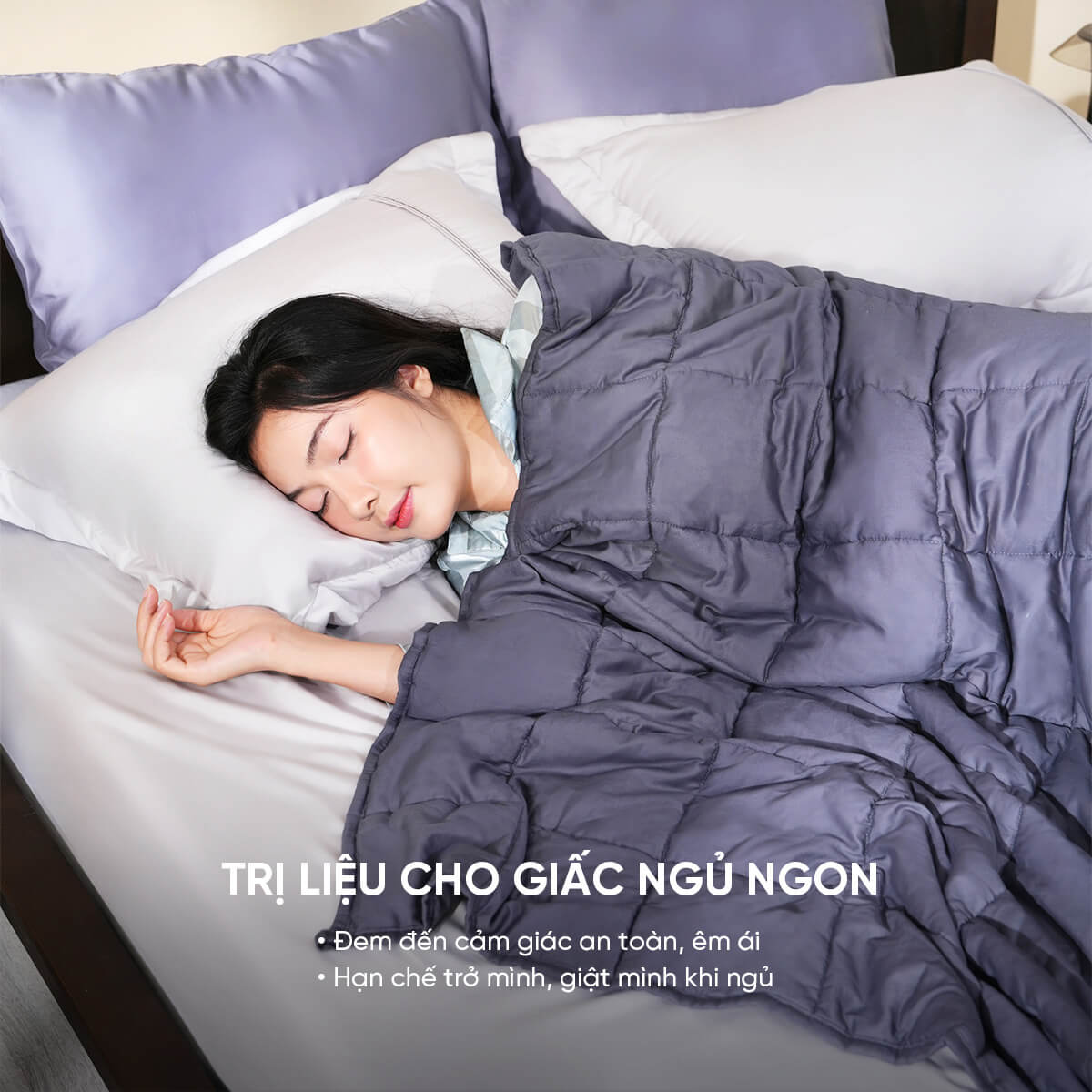 Chăn trọng lực cải thiện chất lượng giấc ngủ hiệu quả