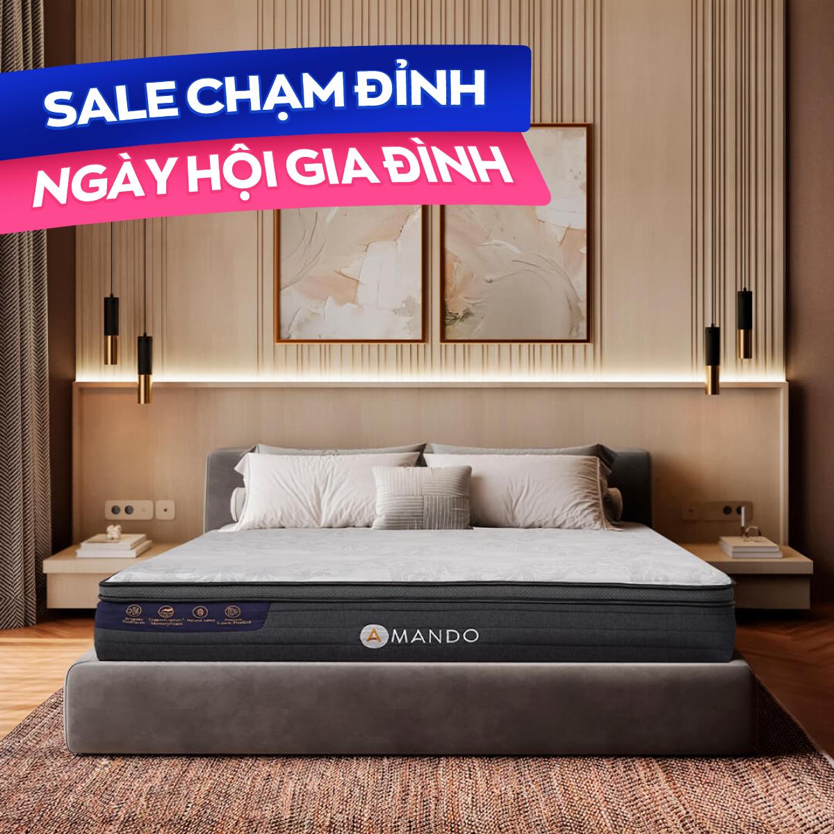 Nệm lò xo làm mát Amando Elite Grand dày 28cm