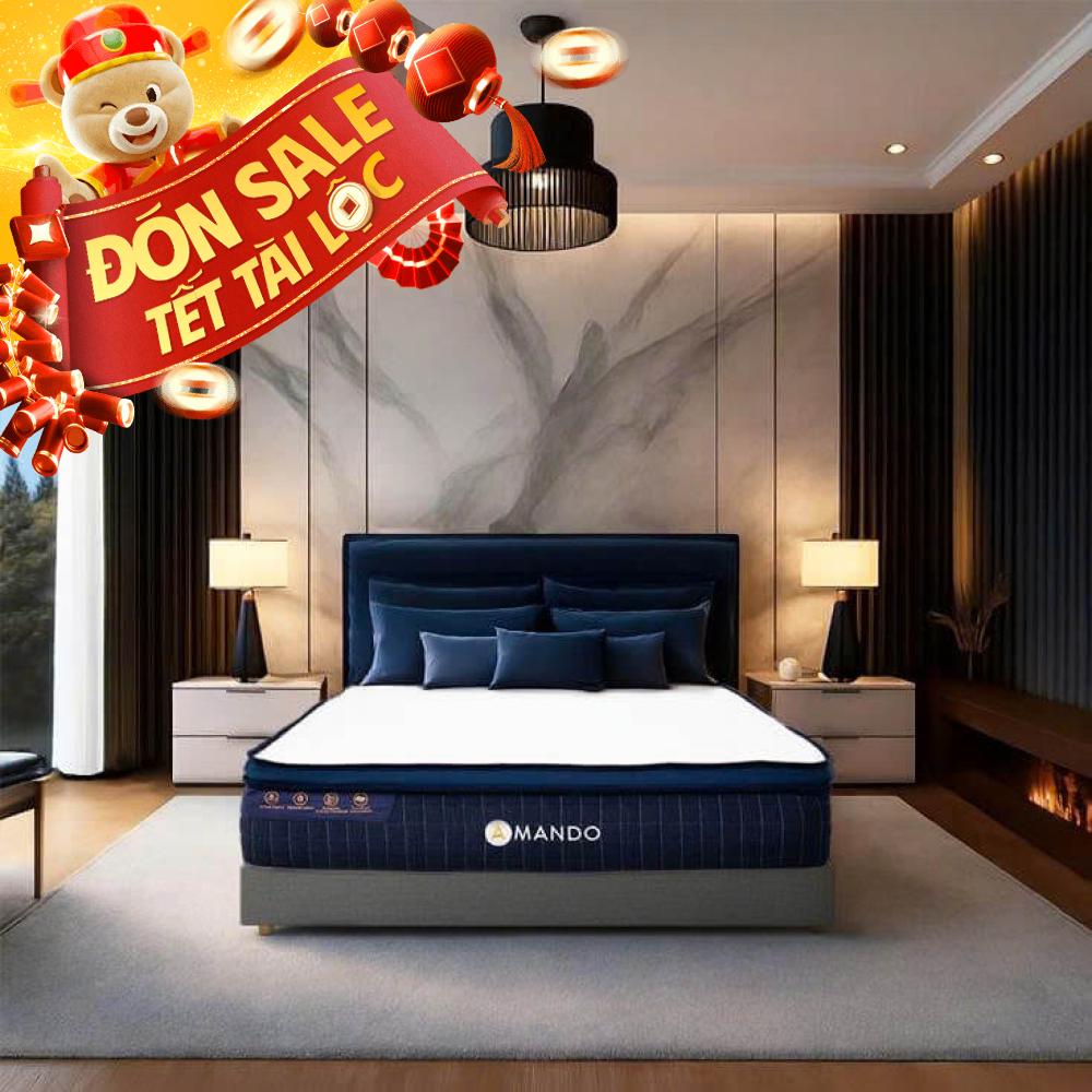 Nệm lò xo Amando Innovation 7 vùng linh hoạt dày 30cm