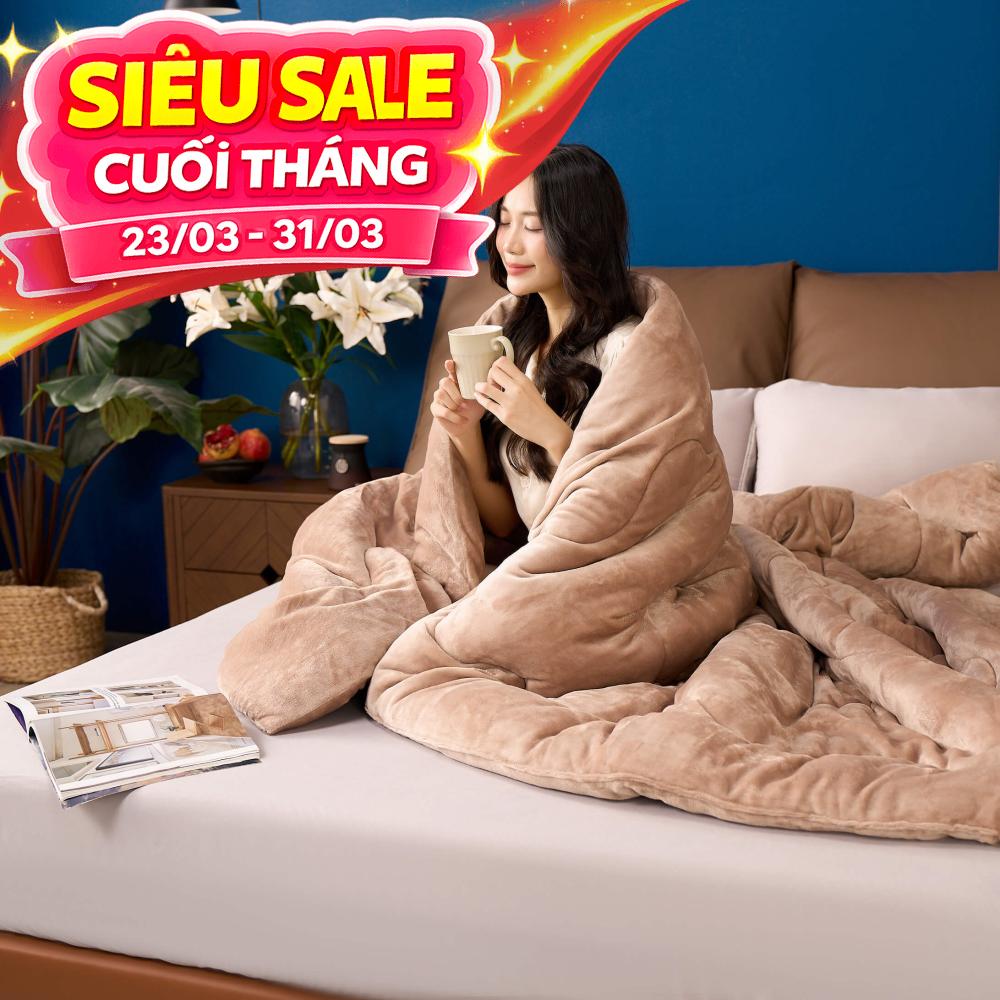 Chăn đông nhung tuyết giữ ấm Amando Warm Flannel (SS25)