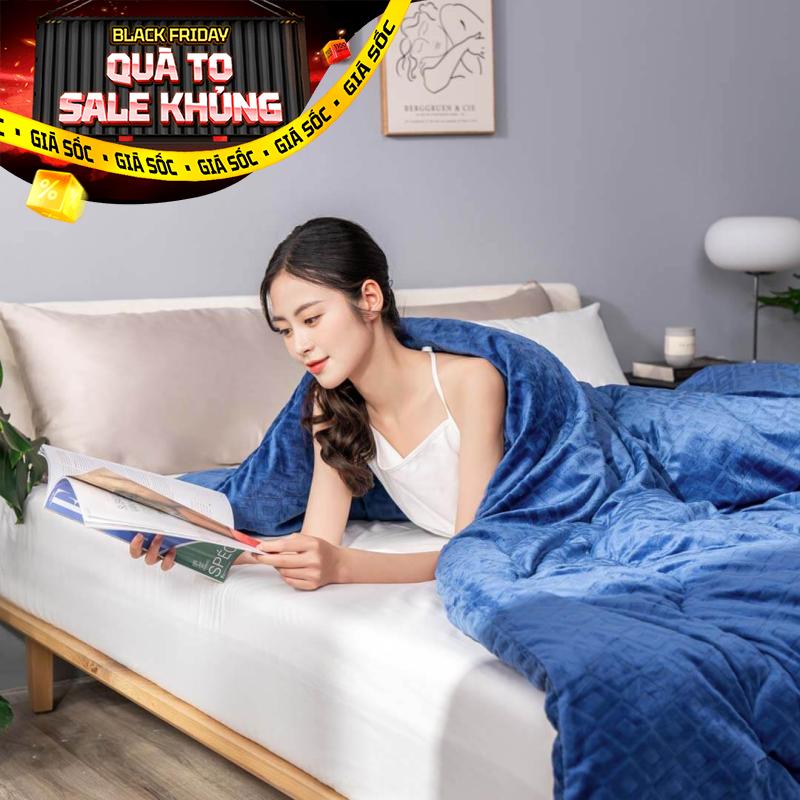 Chăn đông lông thỏ mềm mịn giữ ấm Amando Warm