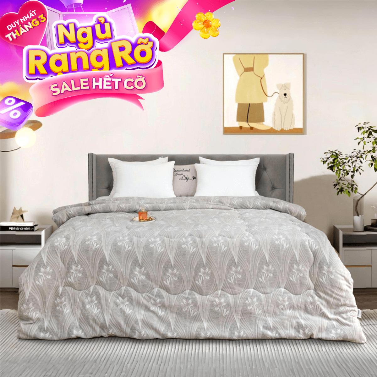 Chăn đông lông thỏ mềm mịn giữ ấm Amando Warm