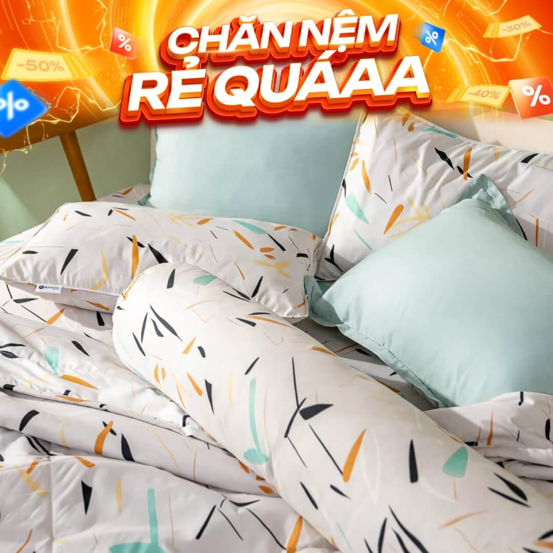 Bộ Ga chun microfiber Amando Ellie họa tiết 4 chi tiết