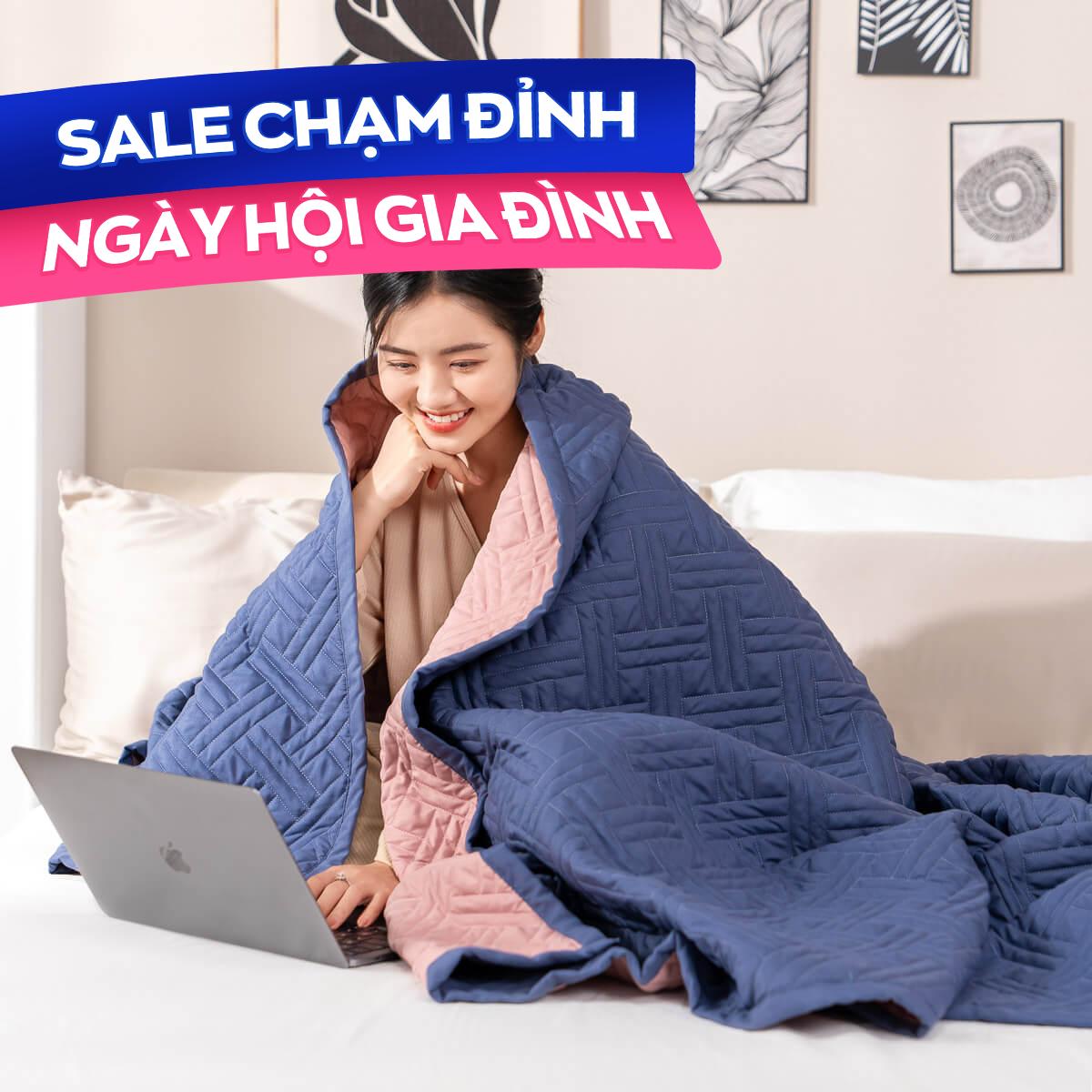 Chăn bốn mùa micro satin Goodnight Mori