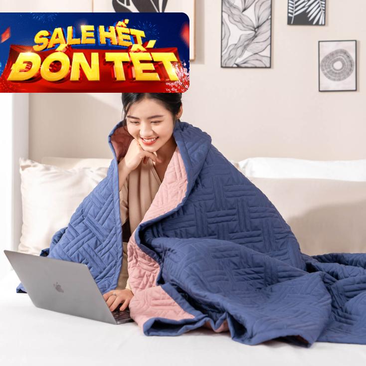 Chăn bốn mùa micro satin Goodnight Mori